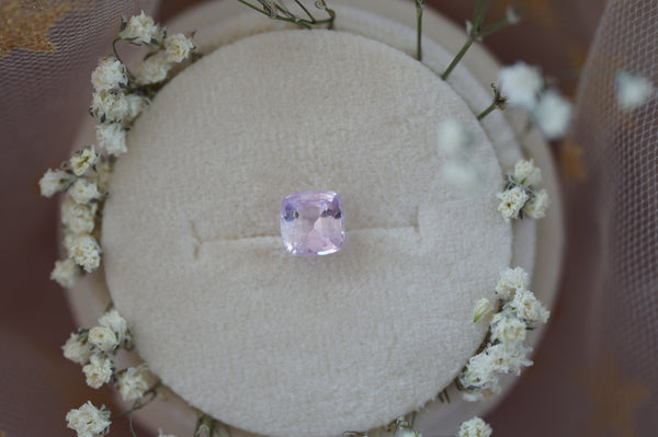 1.95 CT Cushion Cut Light Pink Sapphire