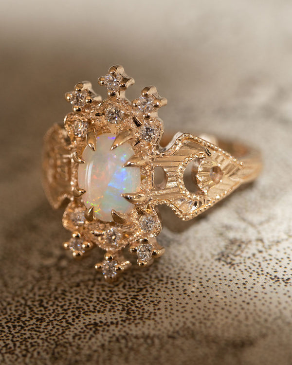 Artifact 12: Big Lullaby Opal Diamond Ring
