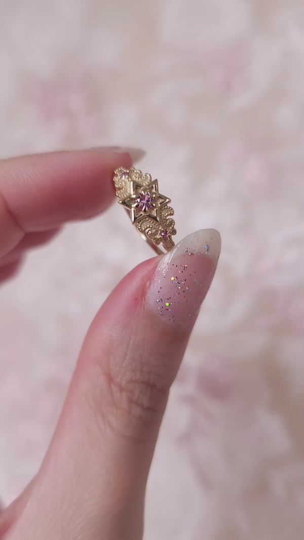 North Star Pink Sapphire Size 6.5 (Ready to Ship)
