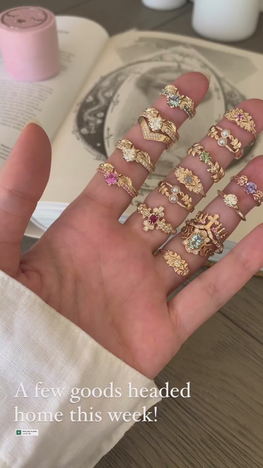 unique engagement rings in diamond, moissanite, sapphire, opal, pearl, ruby and salt and pepper diamond 