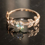 Baby Goddess Leaf Diamond Ring