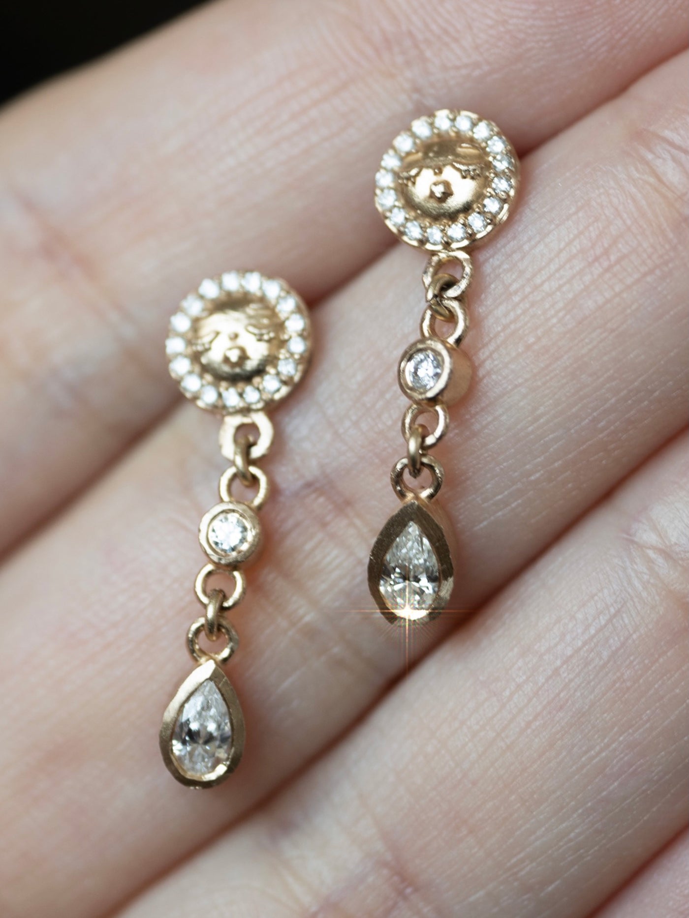 Diamond baby earrings top