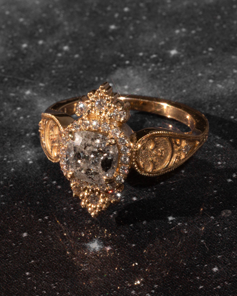 Artifact 07: The Dreamers Diamond or Salt and Pepper Engagment Ring