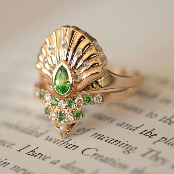 Birth of Venus Set (Tsavortite Green Garnet Edition)