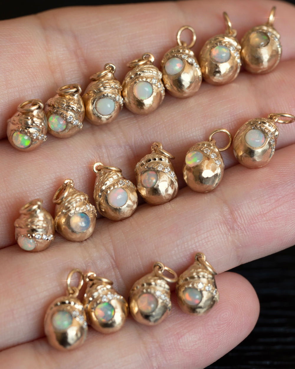 The Cosmic Egg Opal Charm Necklace Pendant – Sermez.com