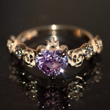 The Immaculate Heart Pink Sapphire Engagment Ring