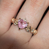 The Immaculate Heart Pink Sapphire Engagment Ring
