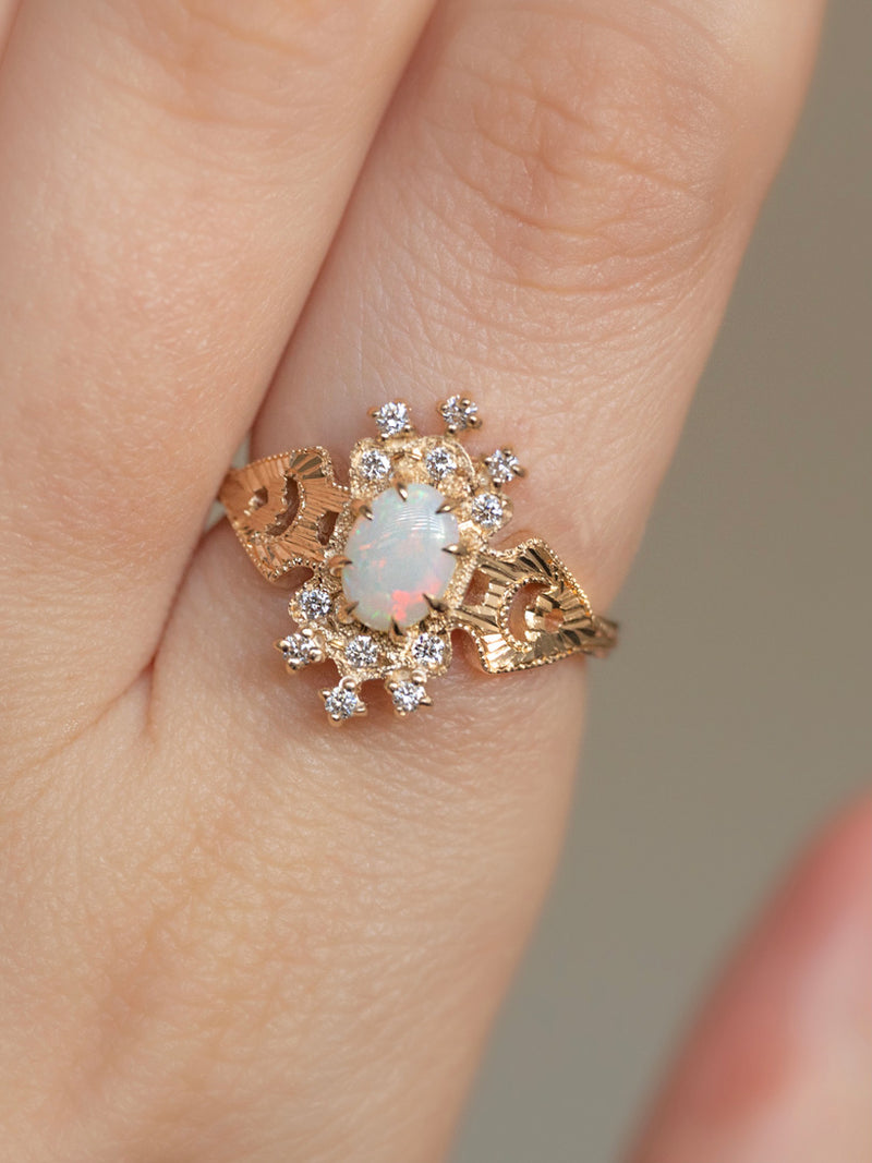 Artifact 12: Big Lullaby Opal Diamond Ring