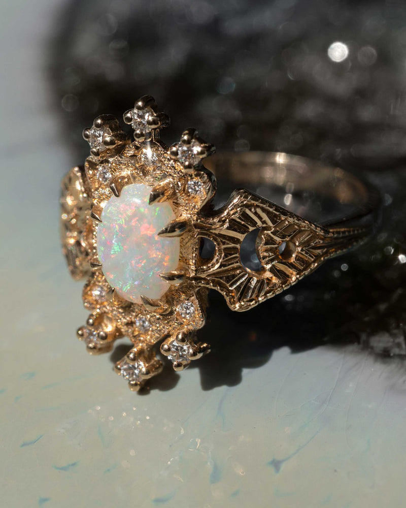 Artifact 12: Lullaby Opal Diamond Ring