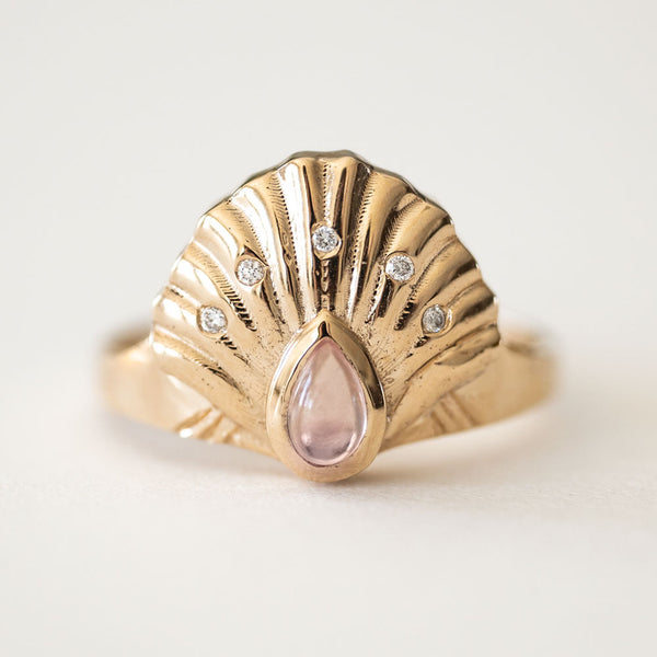 Mermaid Seashell Ring Sermez