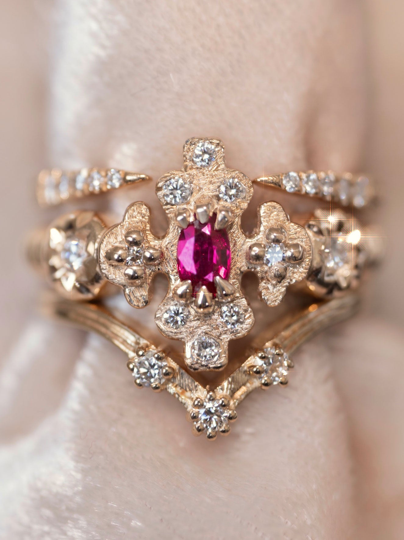 Artifact 10: The Wildflower Ruby Diamond Ring – Sermez.com