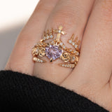 The Immaculate Heart Pink Sapphire Engagment Ring