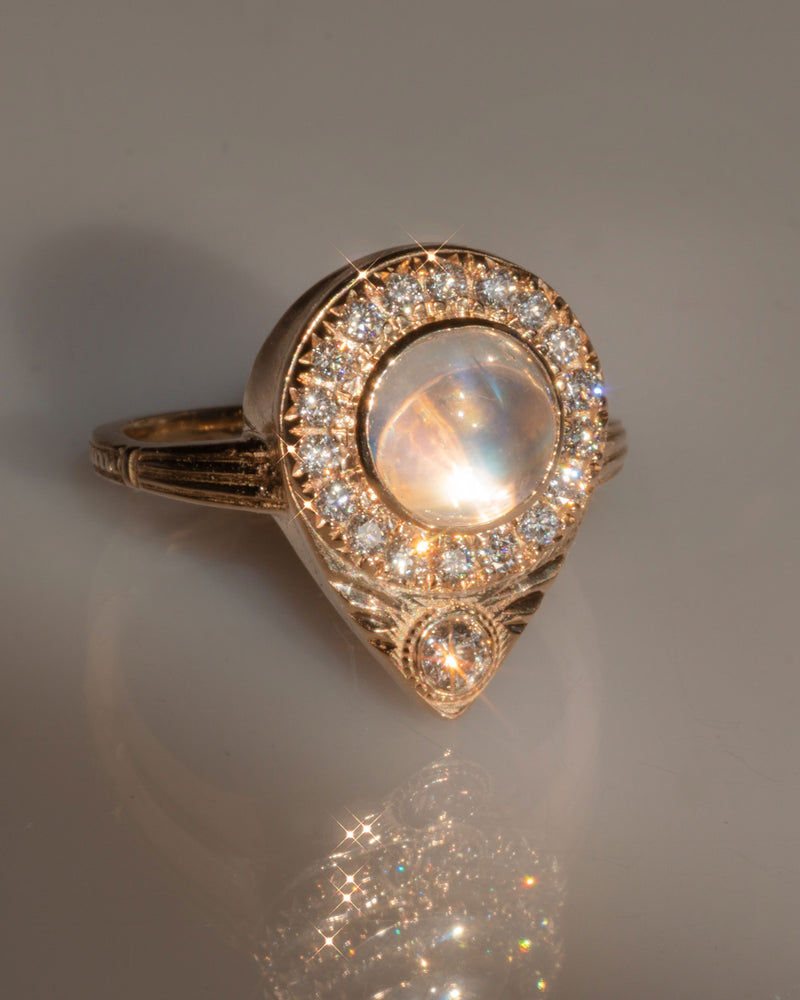 Artifact 05: The Ghostwriter Moonstone Diamond Ring – Sermez.com