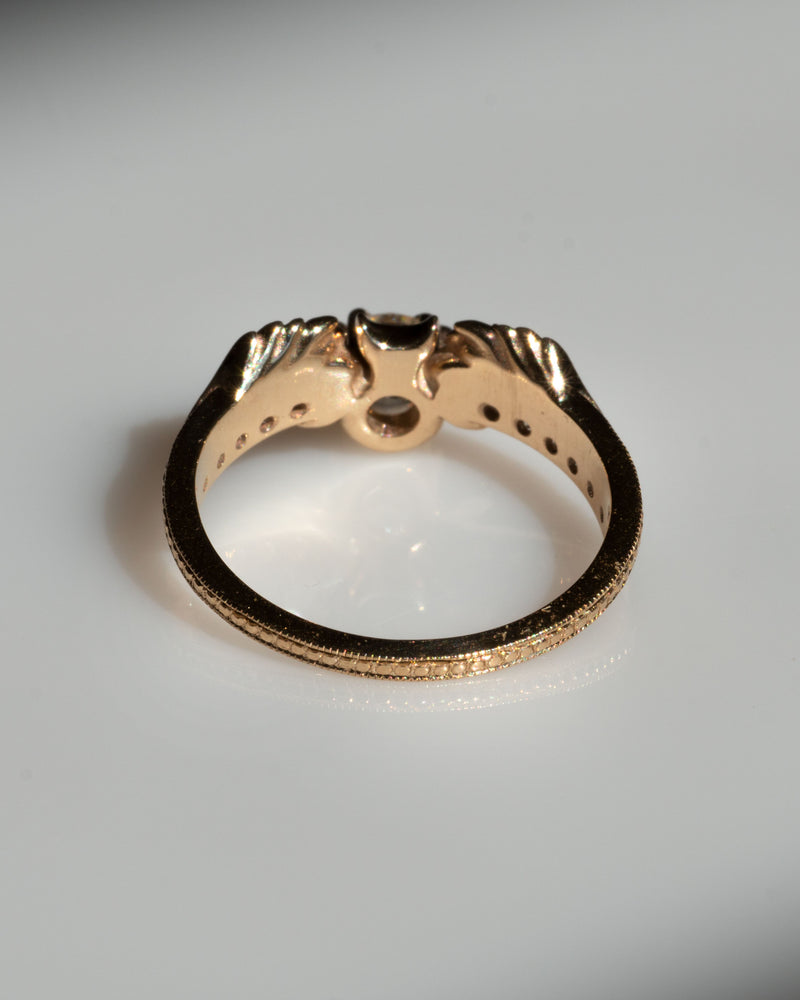 Phantom Guardian Diamond or Moissanite Moon Engagment Ring
