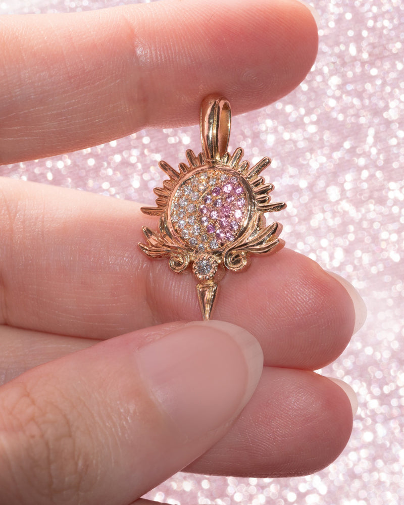 Artifact 14: Daydream Moon Sun Diamond Necklace