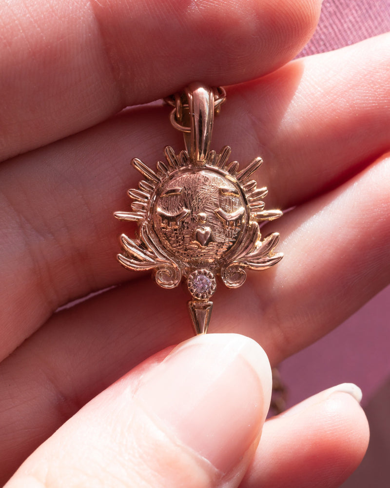 Artifact 14: Daydream Moon Sun Diamond Necklace